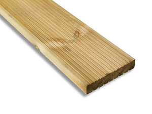 Treated Reversible Softwood Timber Decking 32 x 150mm (Fin. 27x144)70% PEFC Certified