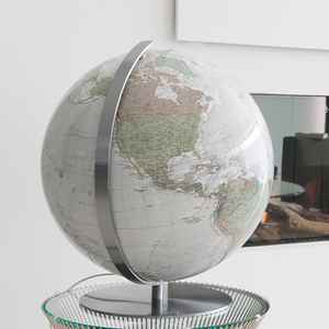 Duo Alba Hand-laid 40cm Illuminated Globe