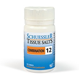 Combination 12 Tissue Salts (Schuessler) 125 Tablets