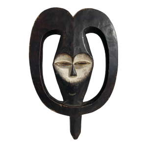 Tribal Ceremonial Kwele Mask, Gabon, Africa16.5" H