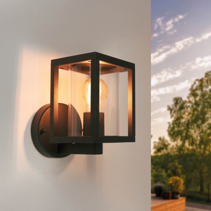 Applique Murale Moderne d'Extérieur - 7.5W - 2100K - IP44 - Noir