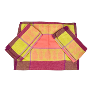 Vintage New Old Stock Le Jaquard Francais Placemats and Dinner Napkins- Set of 8