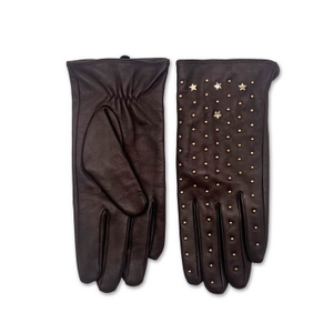 Tishan Studded Glove-Chocolate (7")