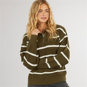 Bench Womens Margita Jumper Dark Olive