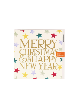 Merry Christmas Polka Stars Card