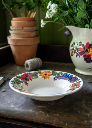 Autumn Flowers Soup Plate