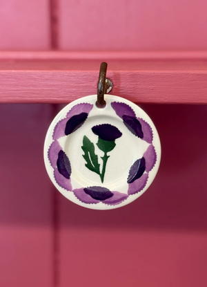 Thistle Tiny Plate Decoration Boxed