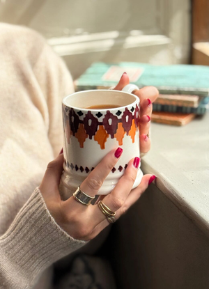 Orange Knit 1/2 Pint Mug