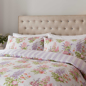 Delphinium Duvet Cover SET, Lilac & Spring Green