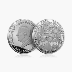 The Shadows of Gotham Batman 2025 .999 Silver Plated Coin