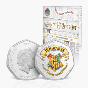 Hogwarts Crest Silver Plated Coin