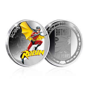 DC Comics Batman Robin Silver Plated Commemorative