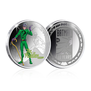 DC Comics Batman Riddler Silver-Plated Commemorative