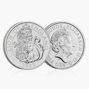 The 2022 Lion of England £5 Brilliant Uncirculated Coin