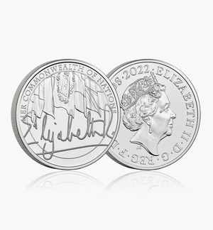 The Official Queens Reign Commonwealth 2022 UK £5 BU Coin