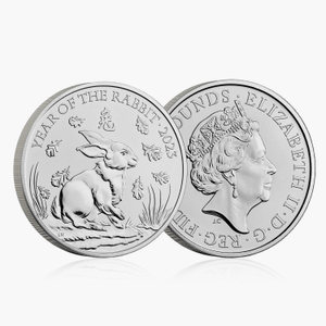 The Lunar Year of the Rabbit 2023 £5 BU - Rare Coin