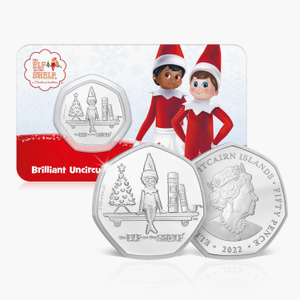 The Official Elf on the Shelf 2022 BU 50p Coin