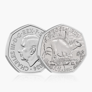 Iconic Specimens - Stegosaurus 2024 50p UK Coin