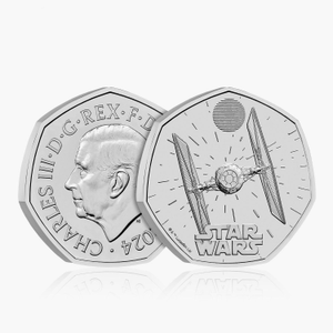 Star Wars 2024 50p UK Coin - Tie Fighter