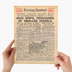 6th June 1944 - D-Day Evening Standard Newspaper