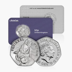 2016 Circulated Beatrix Potter Squirrel Nutkin 50p Coin