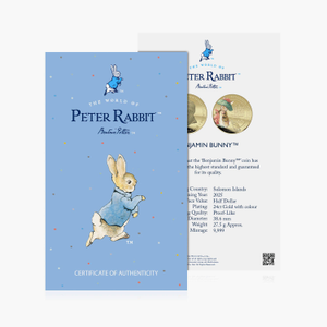 Whiskers and Tales Peter Rabbit 2025 Benjamin Bunny Certificate