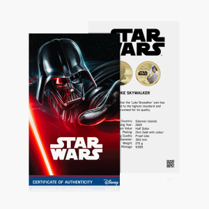 A Galaxy of Adventures Star Wars 2025 Luke Skywalker Certificate