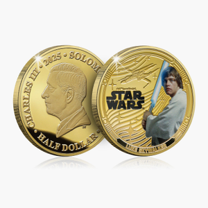 A Galaxy of Adventures Star Wars 2025 Luke Skywalker Coin
