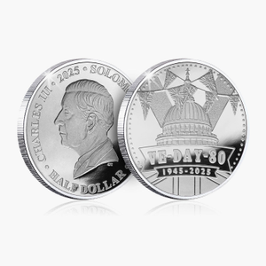 VE Day 80th Anniversary 2025 Silver Plated Coin