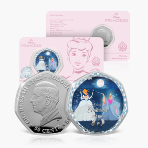 Cinderella 75th Anniversary Edition Silver Plated 2025 BU Coin
