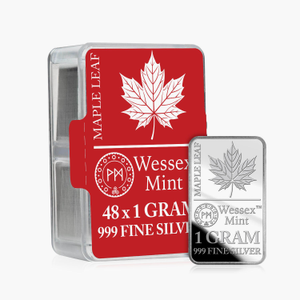 Silver Savers - Maple Leaf 48 Solid Silver Bars Box Set