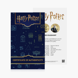 The Magic of Hogwarts Harry Potter 2025 Voldemort Certificate