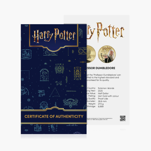 The Magic of Hogwarts Harry Potter 2025 Dumbledore Certificate