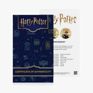 The Magic of Hogwarts Harry Potter 2025 Ron Certificate