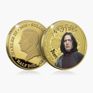The Magic of Hogwarts Harry Potter 2025 Snape 24 Carat Gold Plated Coin