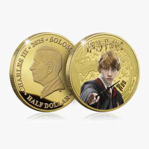 The Magic of Hogwarts Harry Potter 2025 Ron 24 Carat Gold Plated Coin