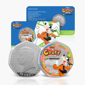Disney A Goofy Movie 30th Anniversary Edition Silver Plated 2025 BU Coin