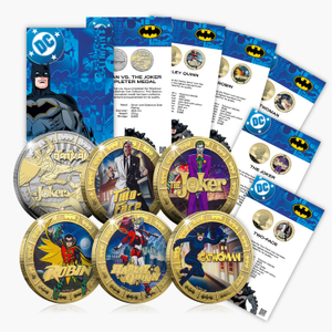 The Shadows of Gotham Batman 2025 Gold Plated Coin Set