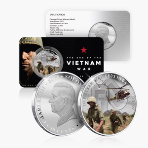 Vietnam War 50th Anniversary Silver Plated 2025 BU Coin