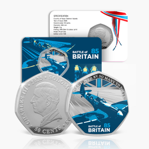 2025 Battle of Britain 85th Anniversary Silver Plated BU Coin