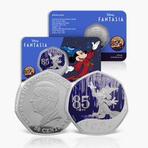 2025 Disney Fantasia 85th Anniversary Silver Plated BU Coin