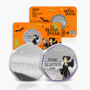 Disney Hocus Pocus Official Silver Plated Commemorative
