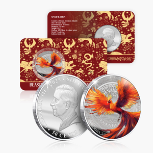2025 Mythical Creatures Phoenix Silver Plated BU Coin