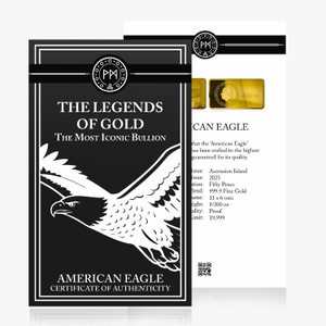 The Legends of Gold American Eagle Certificate
