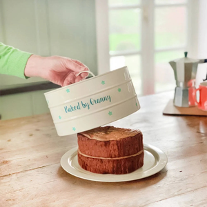 Personalised Cake Tin With Dome Lid
