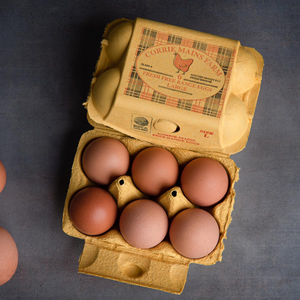 Corrie Mains Large Free Range Eggs - Yellow 6 Pack