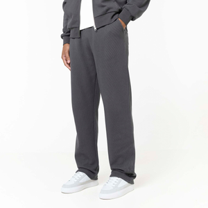 Waffle Open Hem Jogger | Charcoal