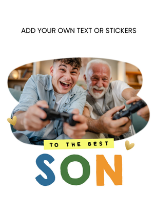 Design Your Own Photo Upload Card To The Best Son