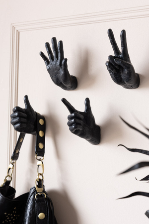 Set of 4 Hand Wall Hooks