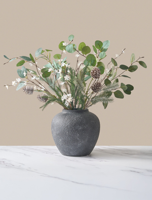Faux Arrangement - Eucalyptus and Winter White Berry